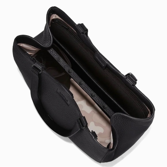 Allyn Leather Tote in color Onyx - Picture 2 of 5